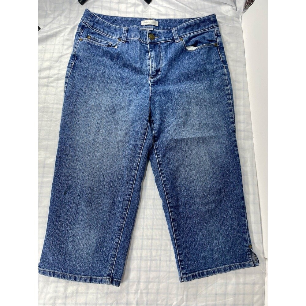 Christopher & Banks Women's Denim Capris - Size 12